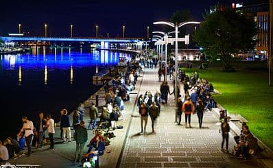 The Odra River boulevards